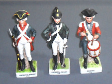 3 vintage Lefton Continental Army figurines 8.5