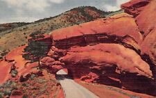Morrison CO Colorado Red Rocks Parks Amphitheatre Tunnel Road Vtg Postcard A40 picture