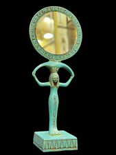 Goddess Hathor's mirror, Hathor emblem mirror, vintage Hathor's mirror picture