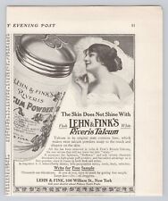 1910 Lehn & Fink's Riveris Talcum Powder ANTIQUE PRINT AD SEP10 picture