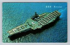 USS Forrestal, Ship, Transportation, Antique, Vintage Souvenir Postcard picture