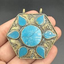 Wonderful rare unique ancient Roman torquise pendant picture