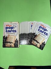 VTG 1981 Kellogg's Pop-Tarts-Frosted Blueberry -Playing Cards-54 Card Deck-RARE picture