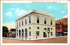 Vintage Postcard Marble Savings Bank Rutland VT Vermont                    F-624 picture