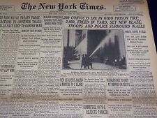1930 APRIL 22 NEW YORK TIMES - 300 CONVICTS DIE IN OHIO PRISON FIRE - NT 1568 picture