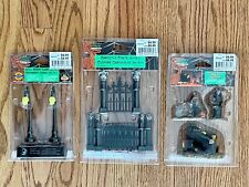 Lot of 3 Lemax Spooky Town: Skull Street Lamp, Gargoyle Fence, Graveyard Shift picture