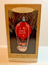 Hallmark Keepsake Christmas Ornament 1993 Chris Mouse Flight Balloon Lighted picture