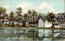 Logansport Lake at Long Cliff Indiana IN Postcard Posted 1908 Antique picture