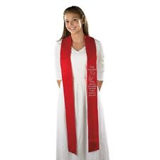 Come Holy Spirit Red Felt Confirmation Stole for Church Dress Attire 45 In picture