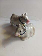 vintage cow salt and pepper shakers japan picture