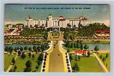 Hollywood By The Sea FL Aerial  Hollywood Hotel Florida c1940 Vintage Postcard picture