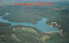 Lake Argyle State park Birdseye view Fishing  Macomb Illinois Vintage postcard picture