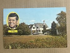Postcard President John F Kennedy Summer Home Hyannisport MA Cape Cod Vintage picture