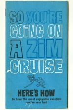 So You're Going on a ZIM CRUISE Rare Vintage Israeli ZIM LINES Travel Booklet picture