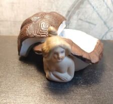 Antique German Art Deco Bisque Bathing Beauty Turtle Naughty Lady Figurine picture
