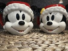 Williams Sonoma Christmas Micky And Minnie Mugs /New Rare  picture