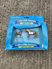 4511 1996 Ertl Farm Country Collectible Animals Shetland Mare with Foal New J2 picture