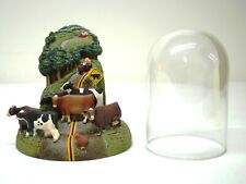 Franklin Mint Herrero Cow Sculpture Hand Paint The Cow Crossing Limited Edition picture