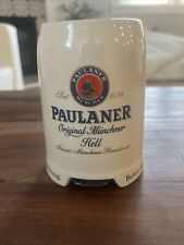 Rare Paulaner Munchen Feinste Munchner Heavy Beer Stein Mug W Bottle Opener picture