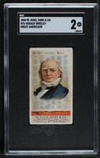 1888 Duke's Great Americans Tobacco N76 Horace Greeley SGC 2 11bd picture