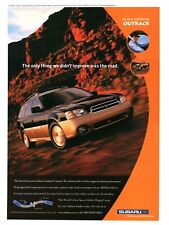2000  PRINT AD - SUBARU - SUBARU OUTBACK THE NEXT GENERATION - ROAD NOT IMPROVED picture