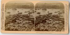 Island of Honam from Steamer Landing, Canton China Vintage Photo Stereoview 1900 picture