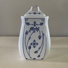 Vintage Porcelain German Flour Mehl Canister by Sandra Rich picture