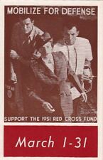 Postcard Red Cross Mobilize for Defense Support 1951 Red Cross Fund picture