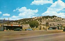1965 Vintage Chrome POSTCARD Skyview Motel and Cafe, UTAH Old Cars  picture