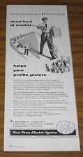 1954 VINTAGE AD~WEST PENN ELECTRIC SYSTEM~SHORT HAUL TO MARKET picture