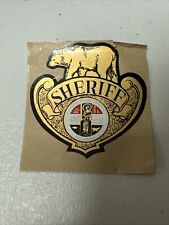 Vintage LOS ANGELES COUNTY SHERIFF DEPARTMENT HELMET DECAL, LASD RARE picture