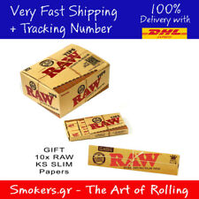 20x RAW Pre-Rolled Natural Unrefined Filter Tips Full Box + GIFT 10 RAW KS Paper picture