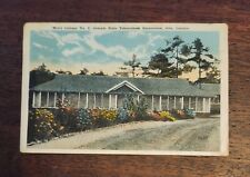 RARE Mens Cottage 2 Georgia, GA, Alto, Tuberculosis Sanatorium Post card picture