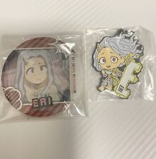 Eri (My Hero Academia) Pin Badge Button And Rubber Strap Keychain. 2 Item Set picture