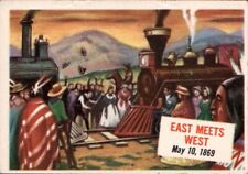 1954 Topps Scoop #44 East Meets West Transcontinental RR C693 picture
