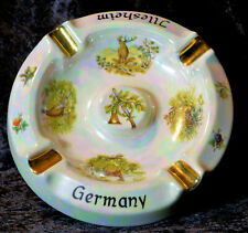 Illesheim Germany Schedel Bavaria Ceramic Ashtray 9” Across 1-¾” Tall 2 lbs C-2 picture