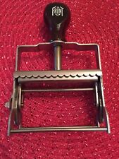 VINTAGE OFFICE ROTATING STAMP TRIUMPH No. 3 1/2 with WOODEN HANDLE picture
