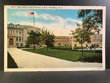 Postcard Woodbury NJ - High School and Grammar School picture