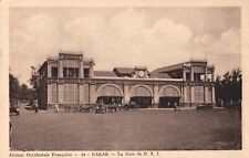 Afrique Occidentale Françaiise 33 DAKAR La Gare du D. S. I. Vintage Postcard picture