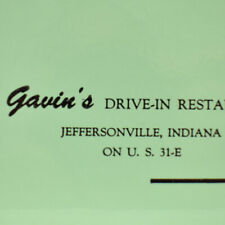 1950s Gavin's Drive-in Restaurant Menu US Highway 31-E Jeffersonville Indiana #1 picture