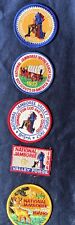 5 Boy Scout Jamboree Patches 1950 1953 1957 1964 1969 NEW picture