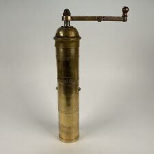 Vtg The Frugal Gourmet Atlas Brass Pepper Mill Spice Grinder 10.5” Greece - Read picture
