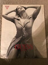 Vintage 1992 ANNA NICOLE SMITH GUESS JEANS Poster Print Ad 1990s picture
