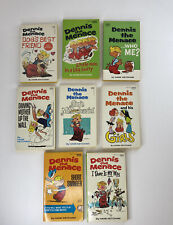 VTG Book Lot of 8 Dennis The Menace Paperback Books by Hank Ketcham 1960-1970's picture