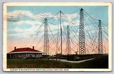 Marconi Wireless Station South Wellfleet Cape Cod Massachusetts MA 1920 Postcard picture