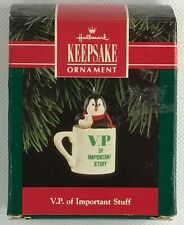 1992 Hallmark Keepsake Christmas Ornament V.P Of Important Stuff . picture