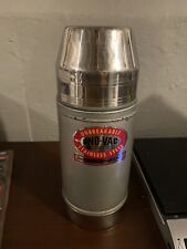 Vtg 70's Uno-Vac Unbreakable Stainless Steel Hot/Cold Thermos Union MFG. CO. USA picture