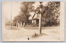 c1904-18 Postcard  4 Women Pose In Front Of House Trees Rppc Real Photo picture