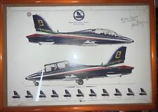 An autographed photo of the Frecce Tricolori aircraft of the Italian Military Ae picture