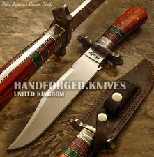 FELIX FRANCISCO CUSTOM HAND MADE FULL TANG BOWIE KNIFE EXOTIC WOOD HANDLE picture